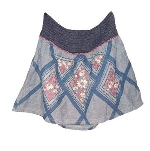 Sweet Miss Me Skirt S 3/4 Cloth Stretch Pullon Soft Floral Neutral Circle Skirt